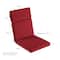 Hastings Home Red High Back Patio Chair Cushion